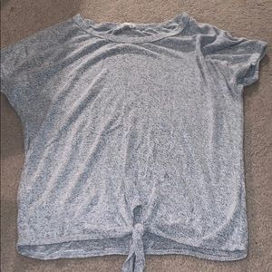T-shirt with knot at bottom!